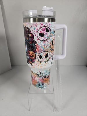 Nightmare Before Christmas Jack Skellington 40oz Insulated Tumbler NEW - Thumbnail 2