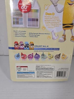 2025 CRAYOLA Limited Edition Retired Colors Art Set New Release 60 Pieces Dan D - Thumbnail 3