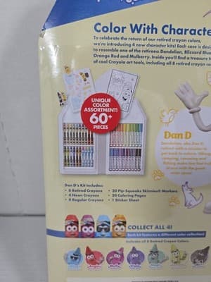 2025 CRAYOLA Limited Edition Retired Colors Art Set New Release 60 Pieces Dan D - Thumbnail 4
