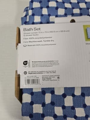 Room Essentials Shower Curtain Bath Set 13 Piece New - Thumbnail 6