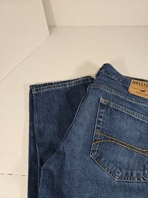 Hollister Jeans Men 32x34 Classic Straight Leg Cotton - Thumbnail 3