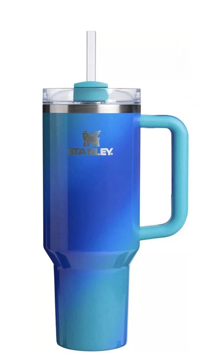 STANLEY X 40oz Quencher H2.0 FlowState Tumbler SEA GLASS AURA - Ltd Ed NEW - Image 1