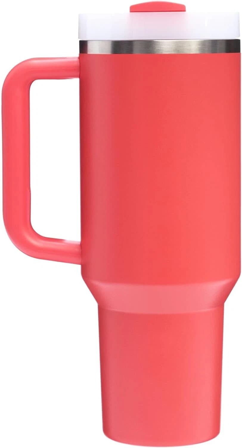 Stanley X Quencher H2.0 FlowState 40 oz Tumbler Hot Coral – New - Thumbnail 2