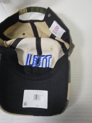NFL Team Apparel New York Giants Camo Hat One Size - Thumbnail 6