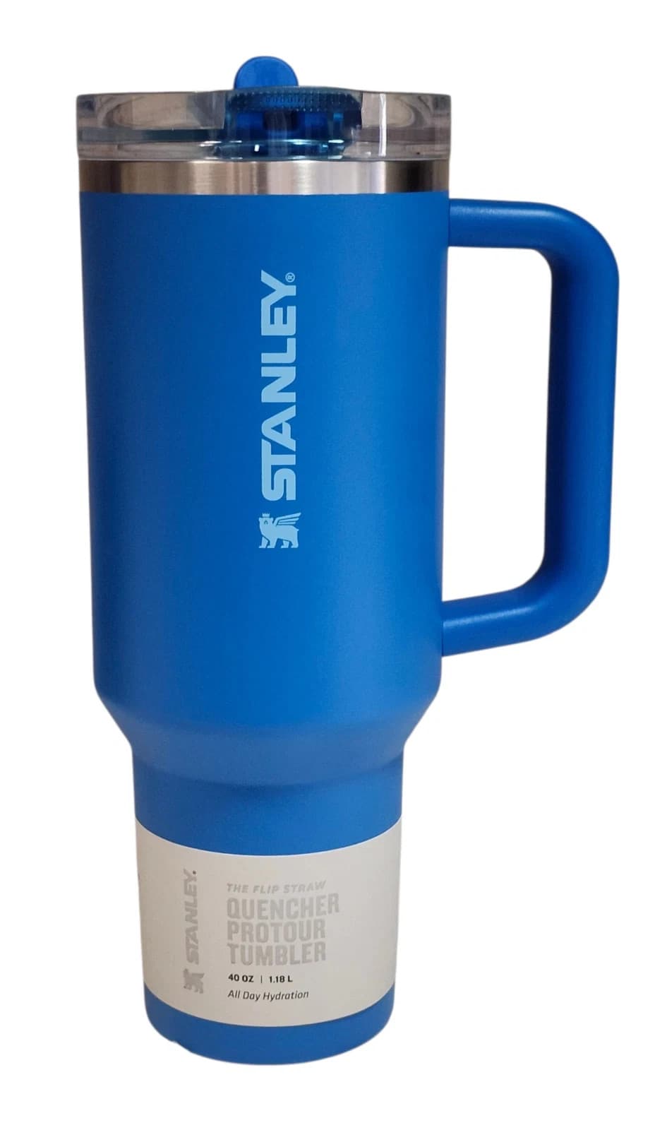Stanley X Quencher ProTour The Flip Straw Tumbler Azure Blue, 40 oz. NEW - Image 1