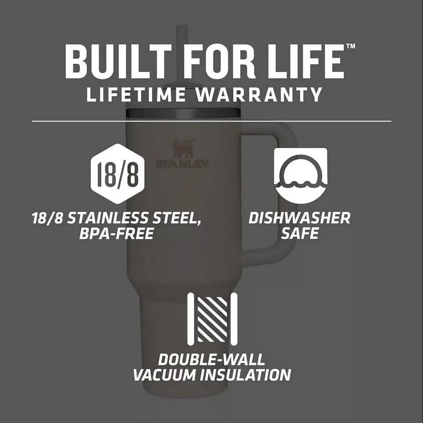 STANLEY X 40oz Quencher H2.0 FlowState Tumbler SEA GLASS AURA - Ltd Ed NEW - Thumbnail 4