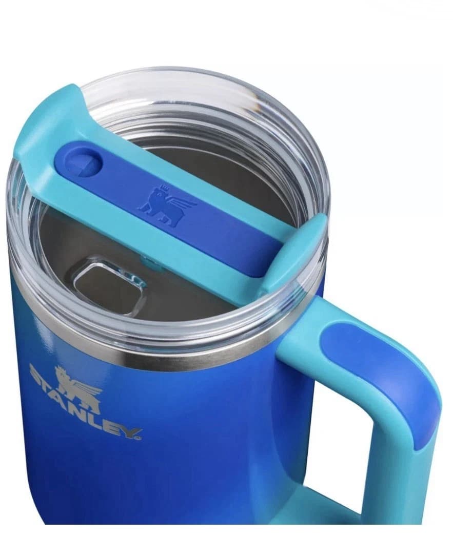 STANLEY X 40oz Quencher H2.0 FlowState Tumbler SEA GLASS AURA - Ltd Ed NEW - Thumbnail 3