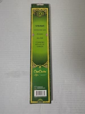 Wicked CharCharms Glinda 40 oz Straws 4-pack for Tumblers Limited Edition RARE - Thumbnail 2