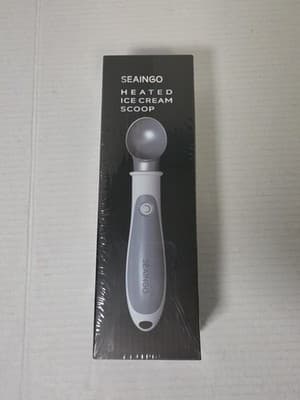 SEAINGO Heated Ice Cream Scoop - Rechargeable, KW-2406 Large: 2 ounce, White - Image 1