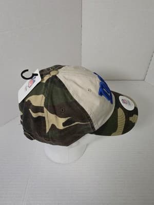 NFL Team Apparel New York Giants Camo Hat One Size - Thumbnail 4