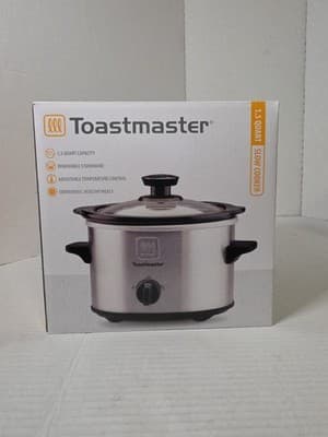 Toastmaster Slow Cooker TM-151SC 1.5 QT Removable Stoneware Pot Stainless NEW