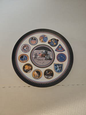 Texas Ware Vintage Collectible Apollo Missions Space Exploration Plate - Thumbnail 5