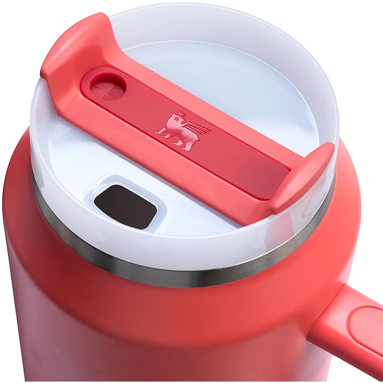 Stanley 64 oz Stainless Steel H2.0Flowstate Quencher Tumbler Hot Coral🏕️🗺️☀️💧 - Thumbnail 3