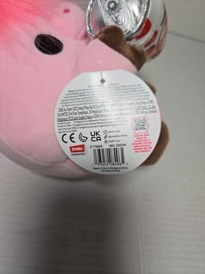 Snackles Ross the Pink Highland Cow & Strawberry Milk Plush 8" Series 3 NWT - Thumbnail 4