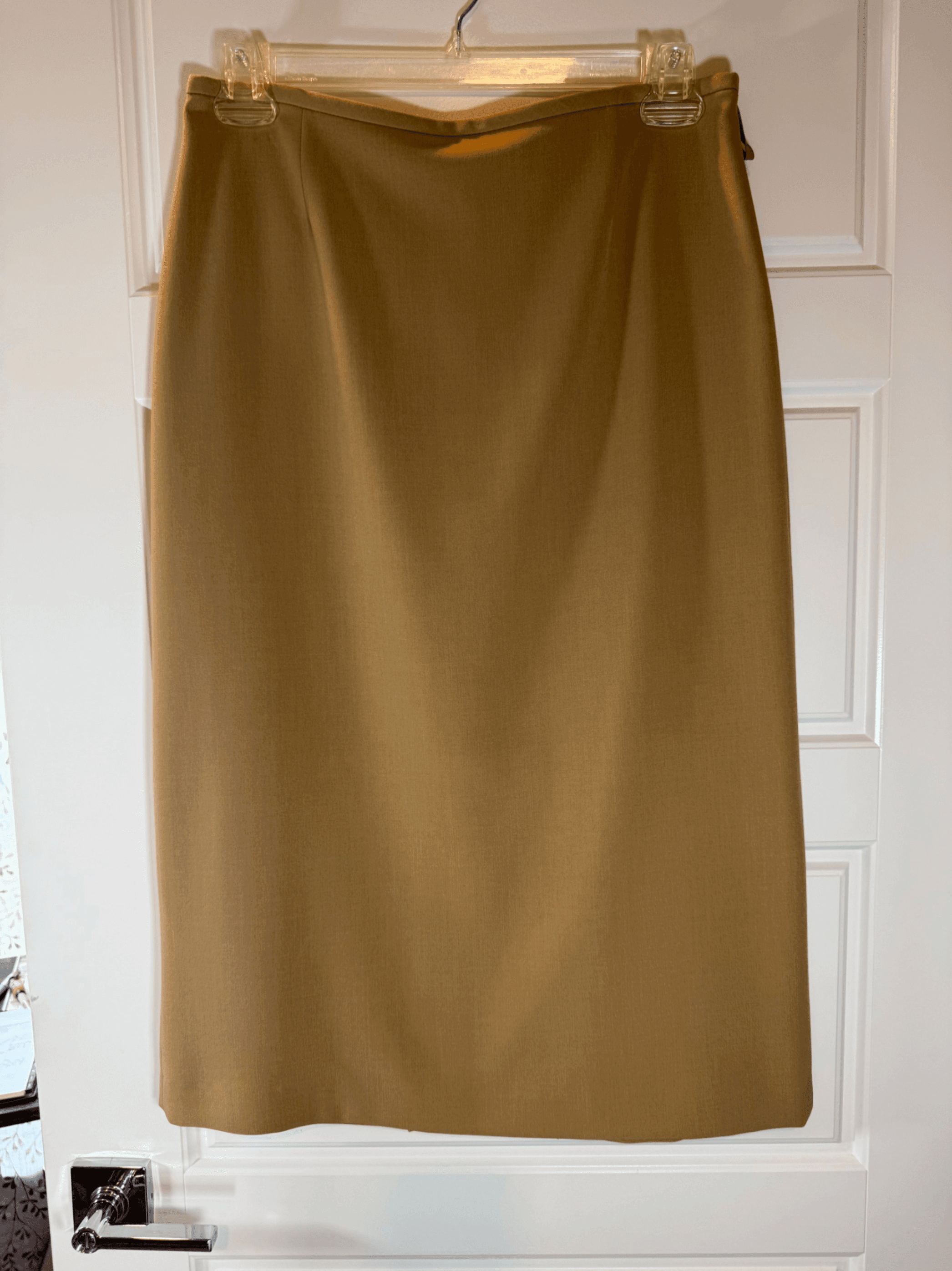 Vintage Brown Pencil Skirt - Classic Fit, size 8