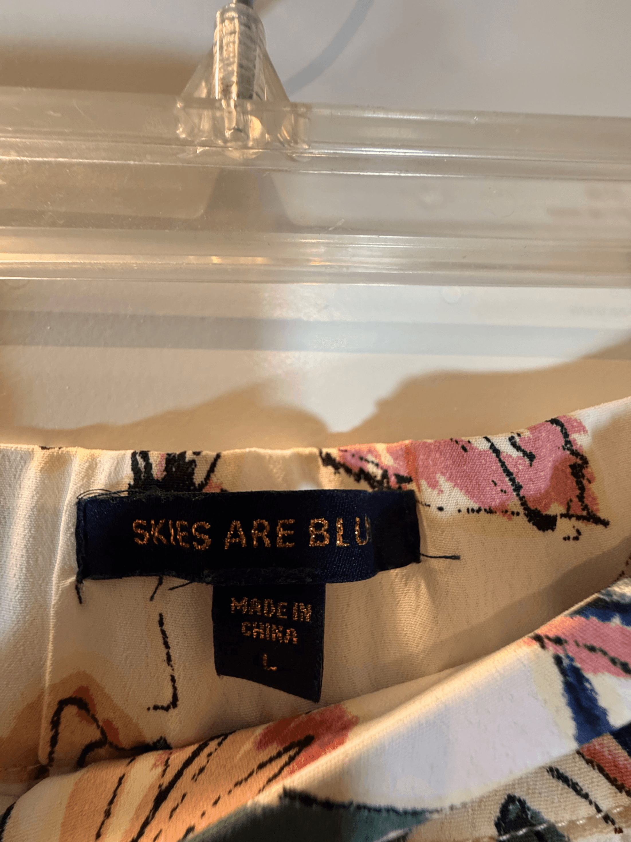 Floral Pleated wrap Skirt - White with Colorful Print - Thumbnail 5