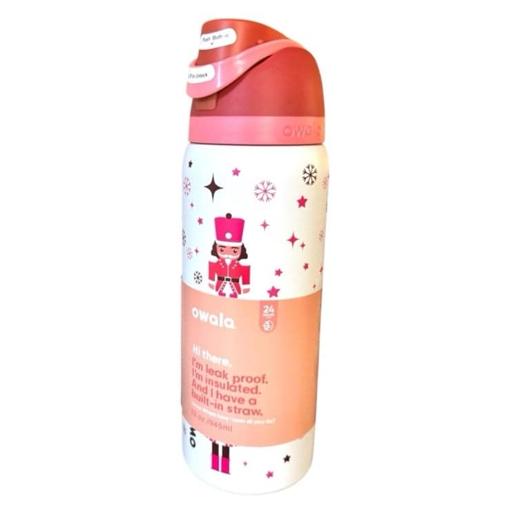 Owala Special Edition Nutcracker FreeSip Insulated 32 Oz Water Bottle NWT - Image 1