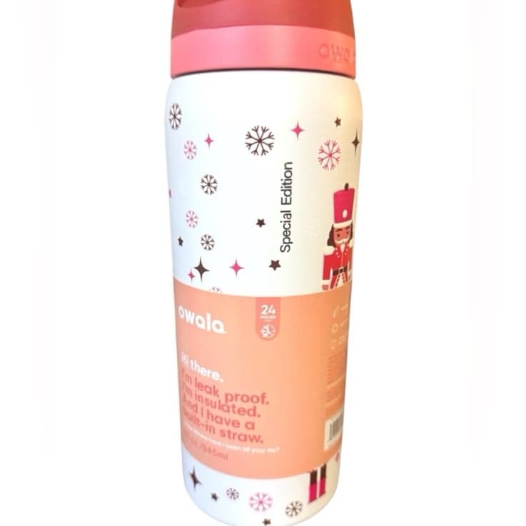 Owala Special Edition Nutcracker FreeSip Insulated 32 Oz Water Bottle NWT - Thumbnail 3