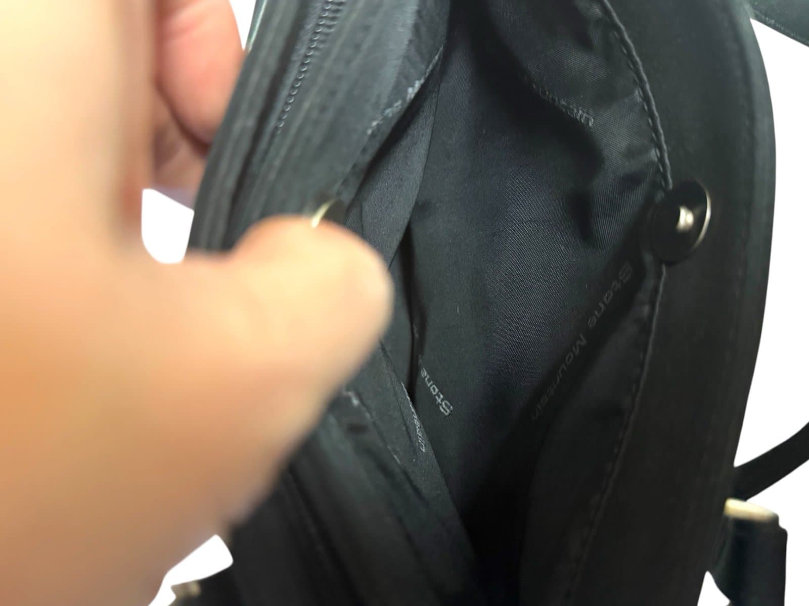 Stone Mountain Y2K Black Nylon Dual Strap 4 Bagger Shoulder Bag - Thumbnail 5