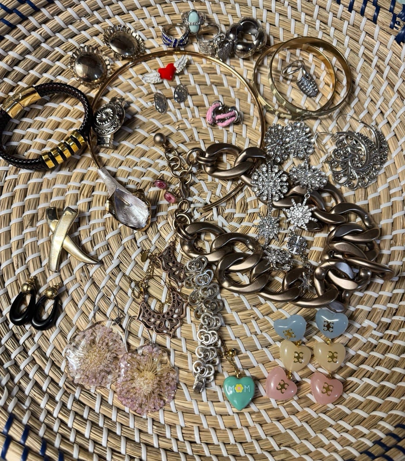 Vintage & Contemporary Lot - 25 Pc Jewelry Bundle J. Crew SJ Brand Lia Sophia - Thumbnail 2