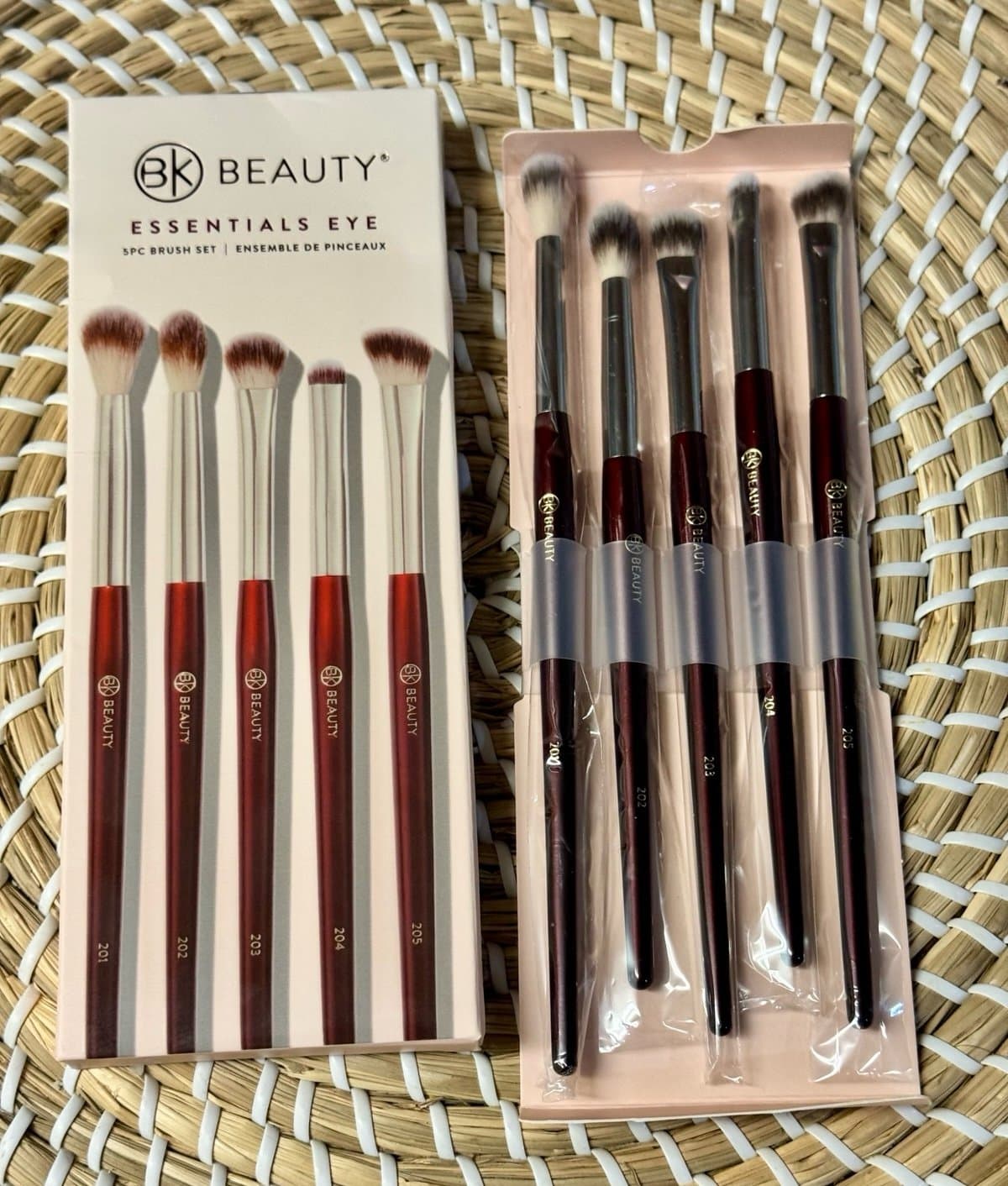 BK BEAUTY 5 Pc Essentials Professional Eye Brush Set New in Box $85 - Image 1