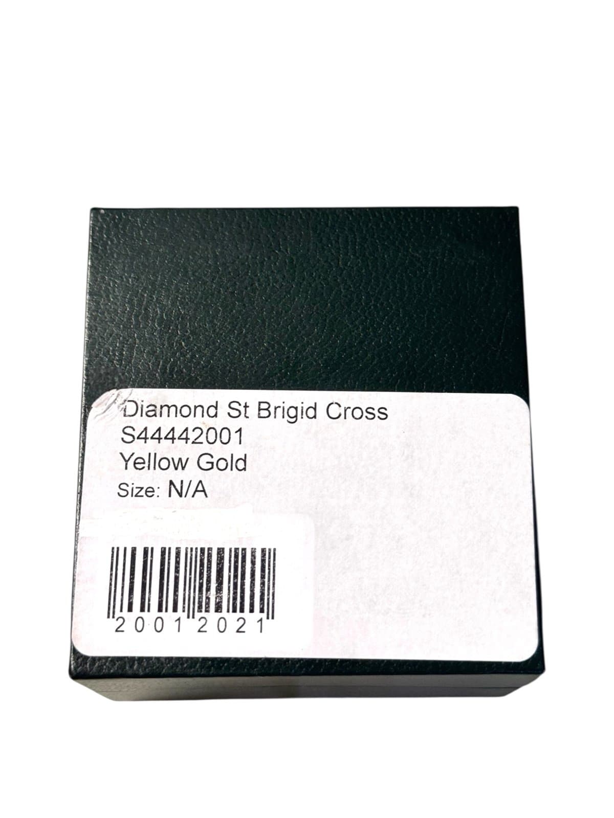 SOLVAR Gold & Silver 14K Gold St Brigids Cross Diamond Necklace NIB $1795 Irish - Thumbnail 8