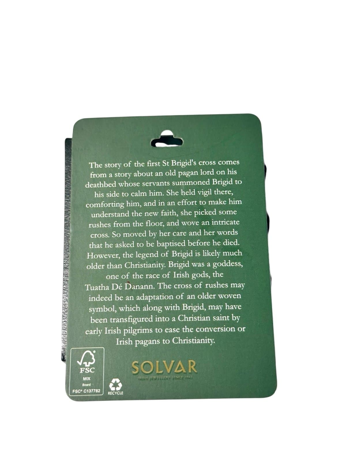 SOLVAR Gold & Silver 14K Gold St Brigids Cross Diamond Necklace NIB $1795 Irish - Thumbnail 7