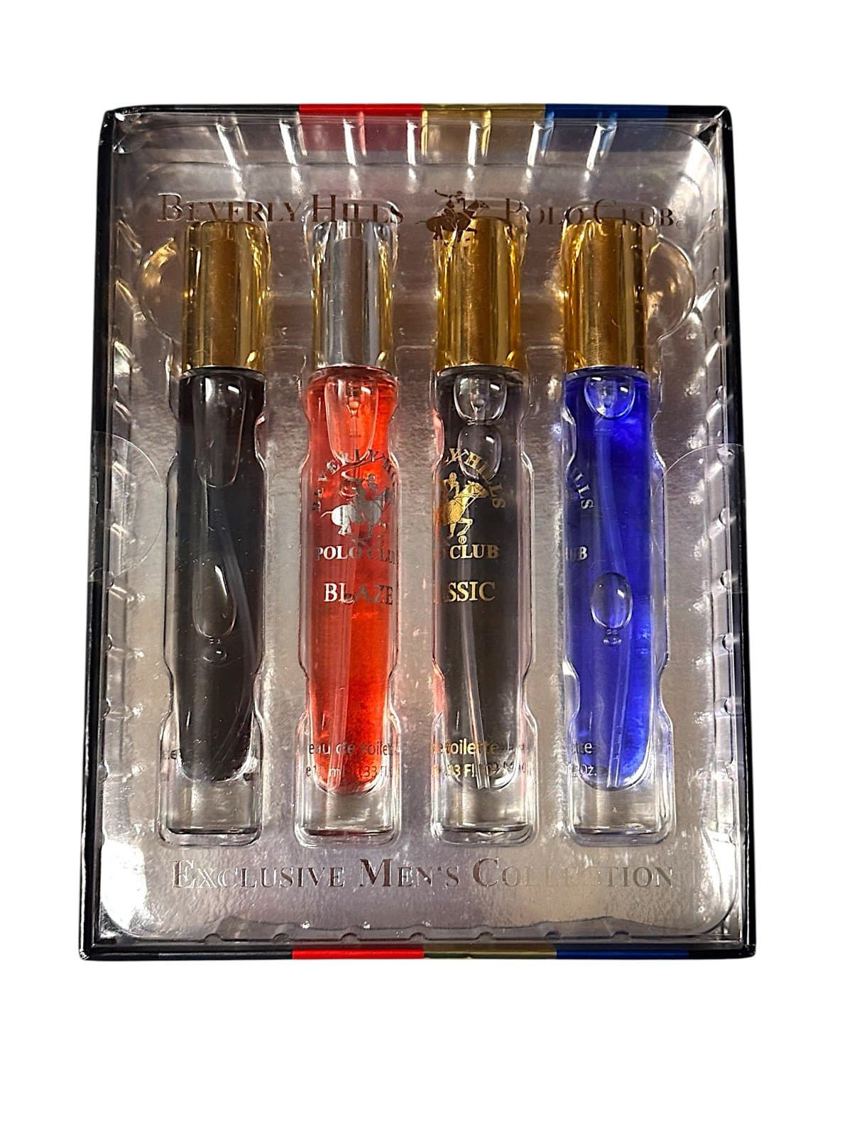Beverly Hills Polo Club EDT 4 Pc Pen Spray Collection - Sexy Blaze Classic Blue - Thumbnail 2