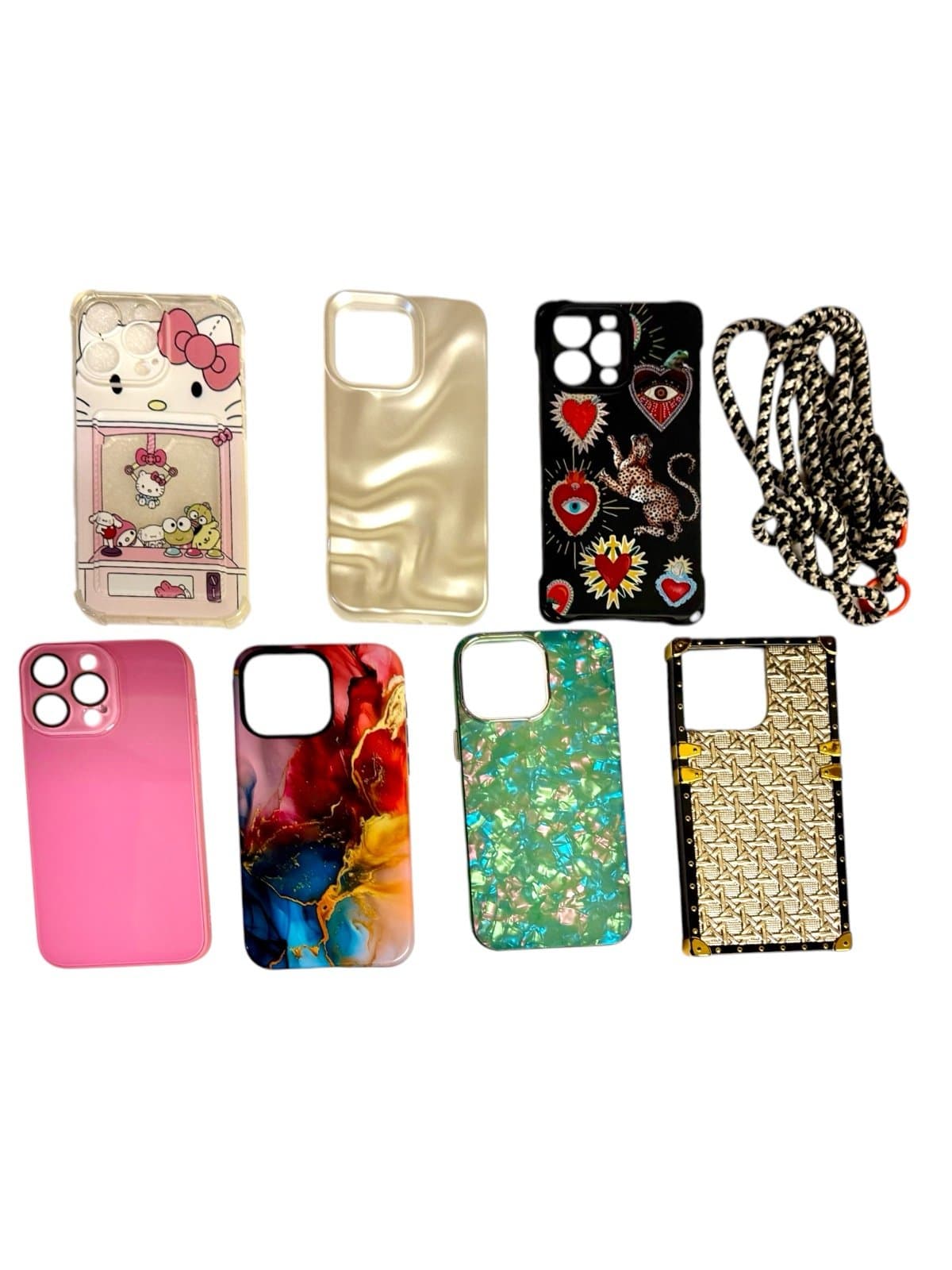 8 Pc Apple iPhone 15 Pro Max Phone Cases - New & Gently Used Lot Unisex - Image 1