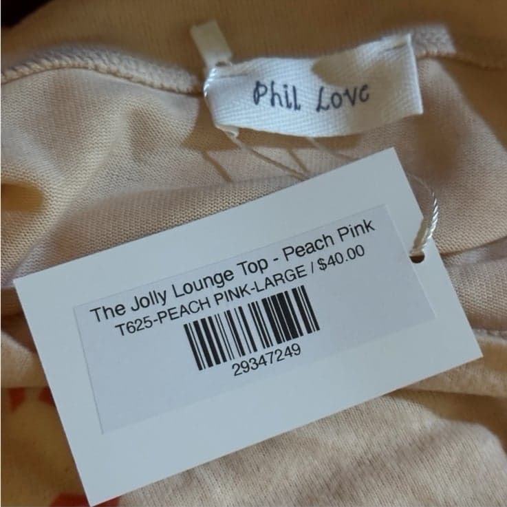 PHIL LOVE Peach Pink The Jolly Lounge Set Sz L NWT $78 Christmas Holiday - Thumbnail 4