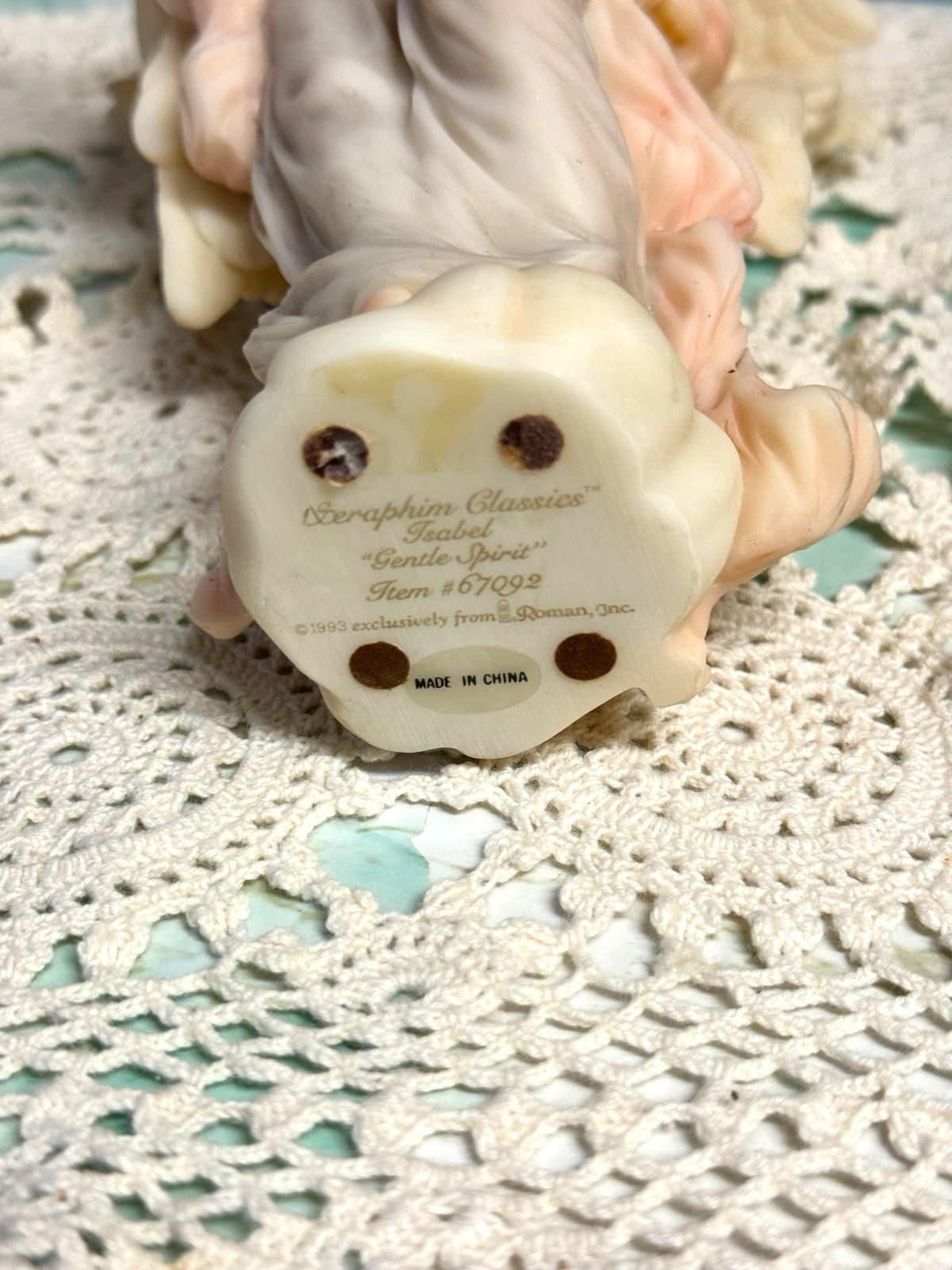 Seraphim Angel Classics Isabel "Gentle Spirit" #67092 Roman Inc 1993 - Thumbnail 5