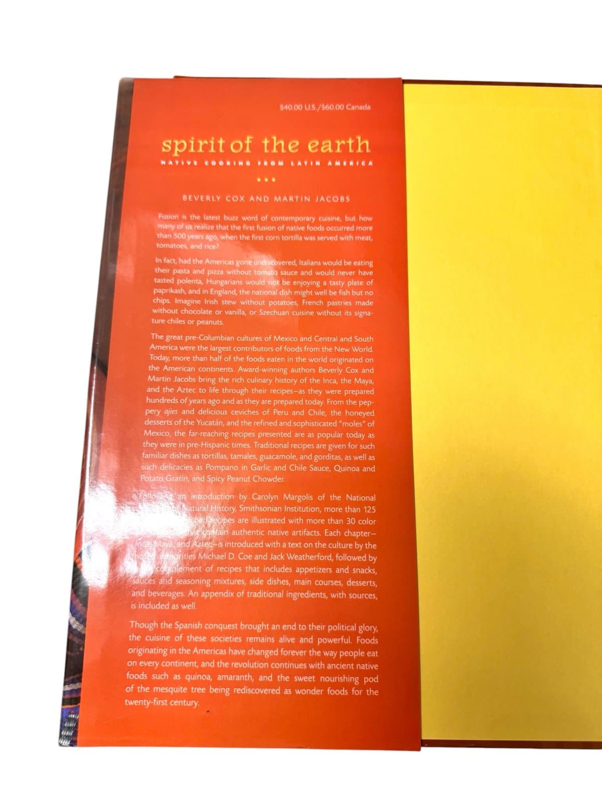 Spirit of the Earth: Native Cooking from Latin America Cookbook Bev Cox Signed - Thumbnail 2