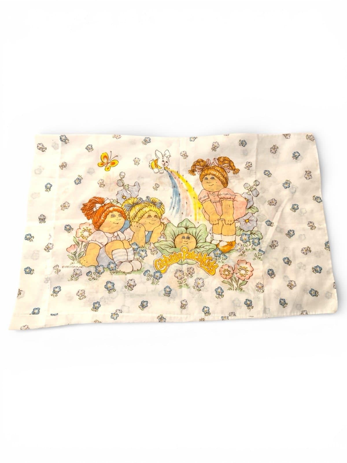 Cabbage Patch Kids 1983 Queen Size Pillowcase Licensed OAA Mint Condition 30x20”