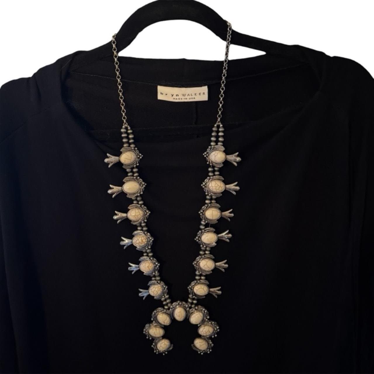 BRYN WALKER Black Boat Neck Dolman Half Sleeve Siro Rayon Maxi Dress Sz XS - XL - Thumbnail 3