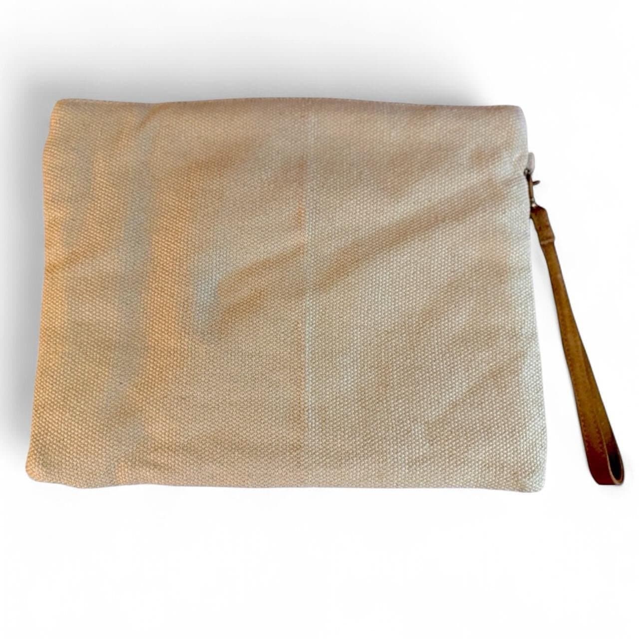 A & P DENIM Sarasota Aztec Studded Tapestry Bag Large Clutch w/Leather Strap NEW - Thumbnail 3