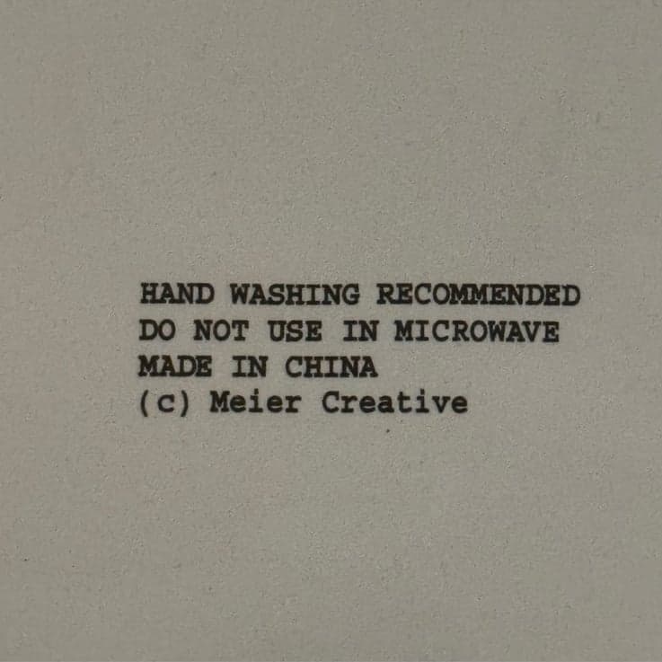 MEIER CREATIVE “Arctic Friends” 90’s Snowman Polar Bear 8” Stoneware Plate NIB - Thumbnail 2