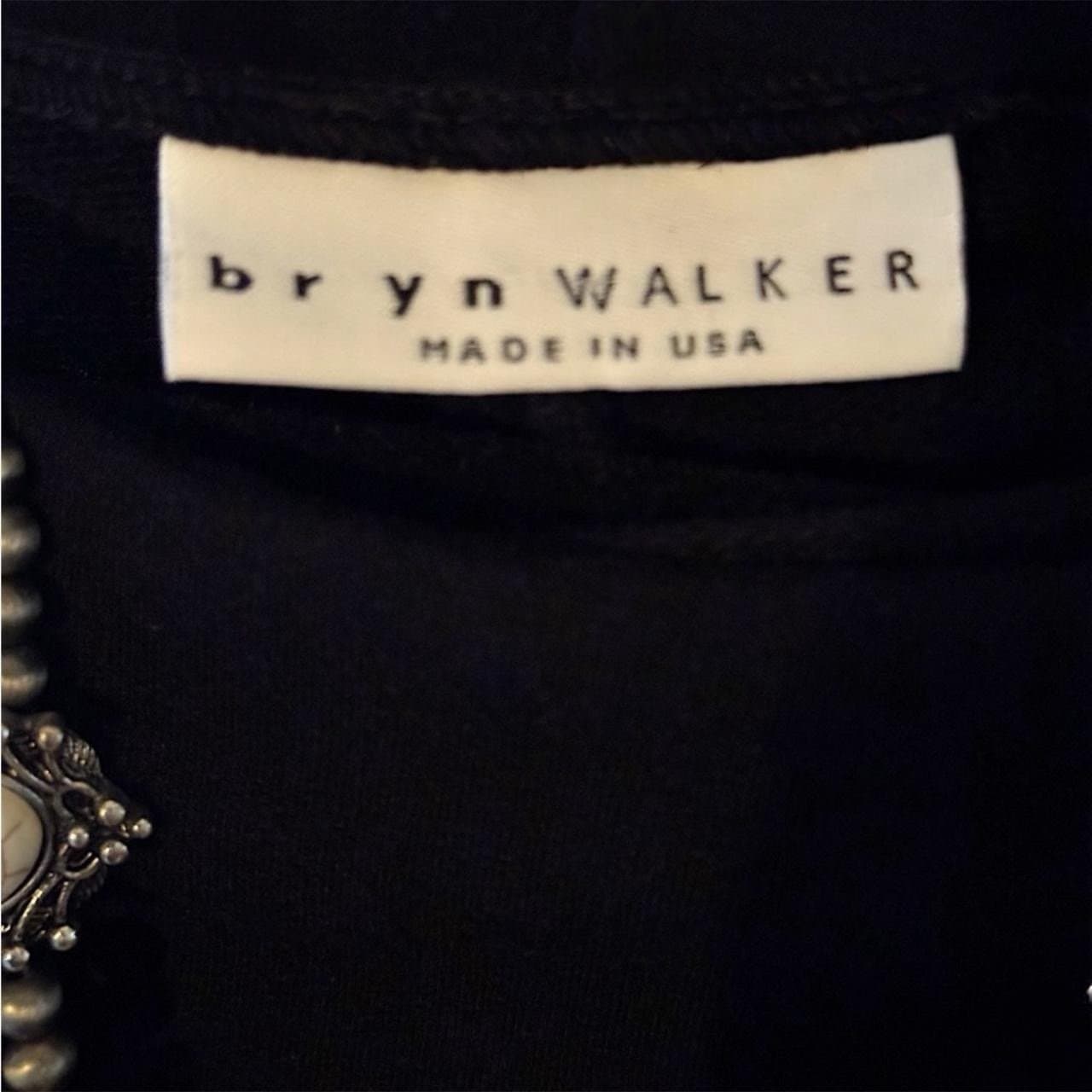 BRYN WALKER Black Boat Neck Dolman Half Sleeve Siro Rayon Maxi Dress Sz XS - XL - Thumbnail 5