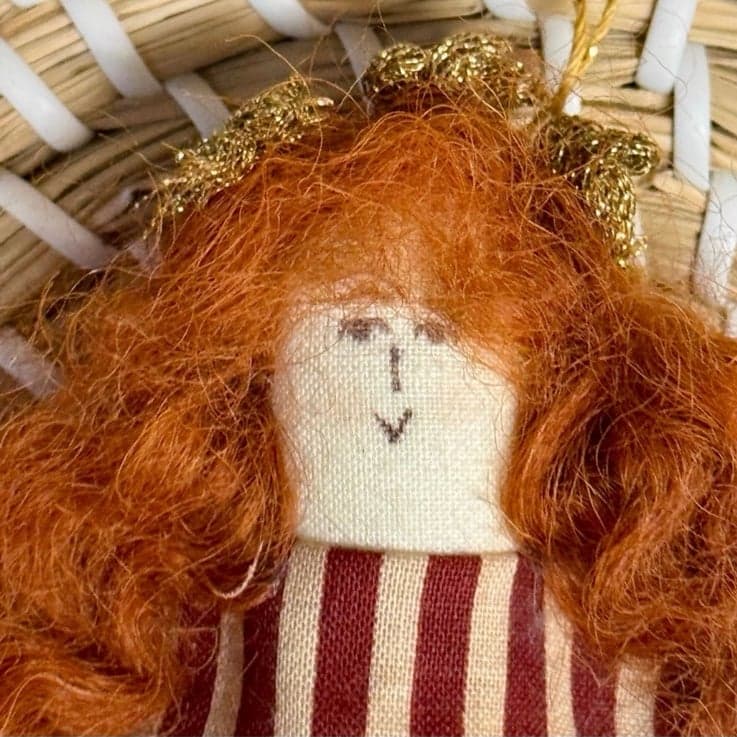 2 Virginia Killmore Primitive Raggedy Ann & Humpty Dumpty Christmas Ornaments - Thumbnail 6