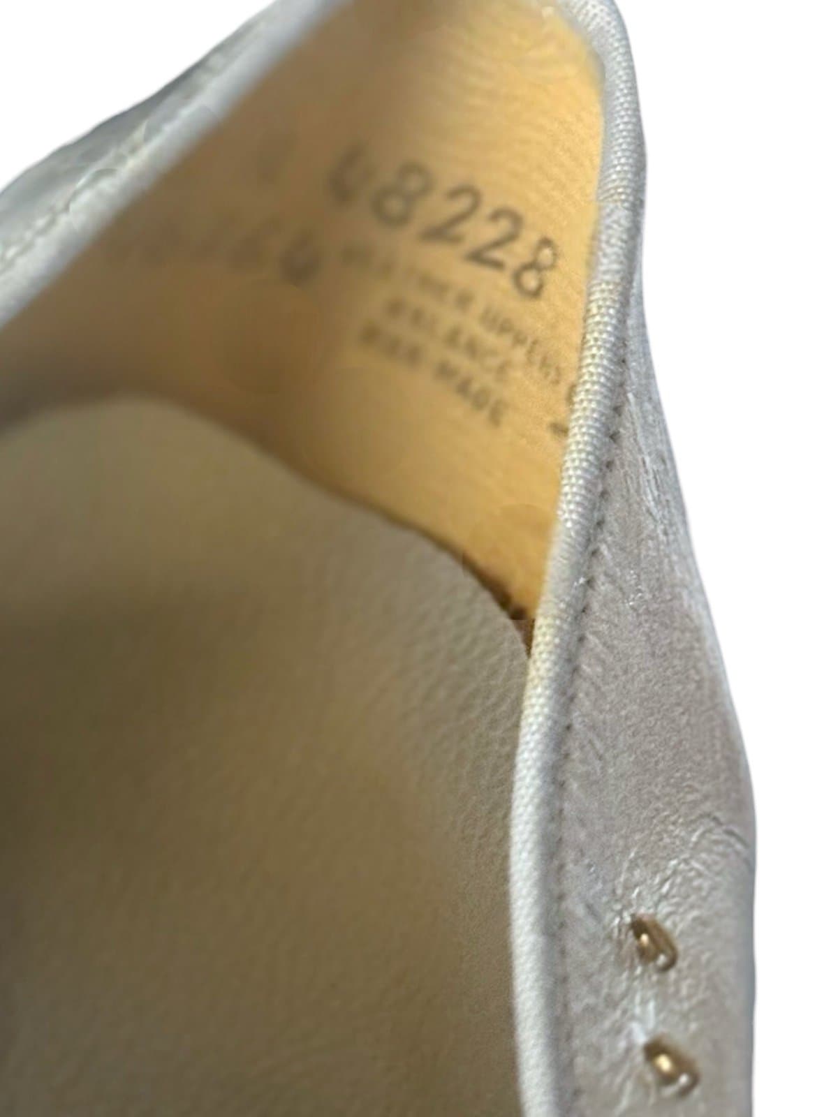 SELBY Late 80’s Metallic Silver Leather Loafers Flats w/Gold Studs Sz 10 - Thumbnail 6