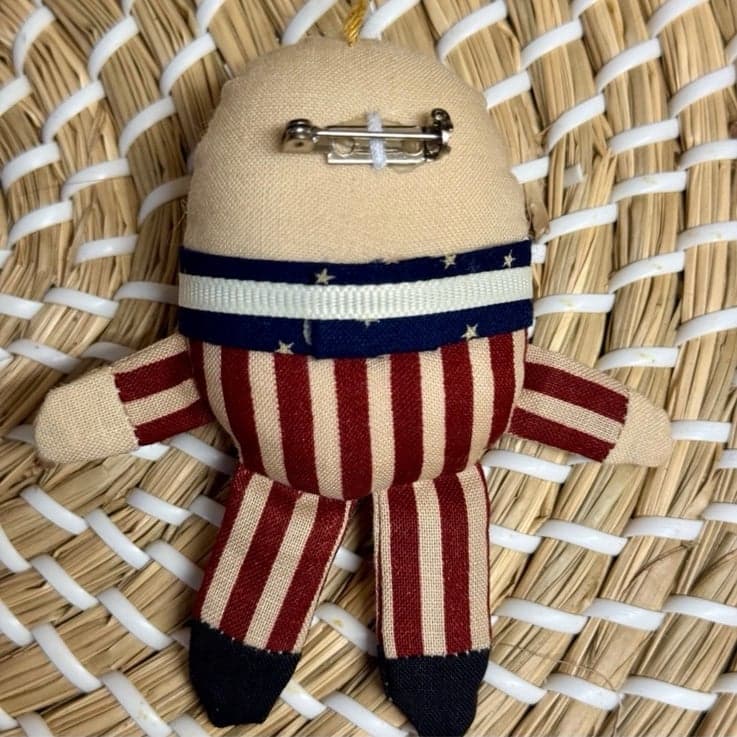 2 Virginia Killmore Primitive Raggedy Ann & Humpty Dumpty Christmas Ornaments - Thumbnail 3