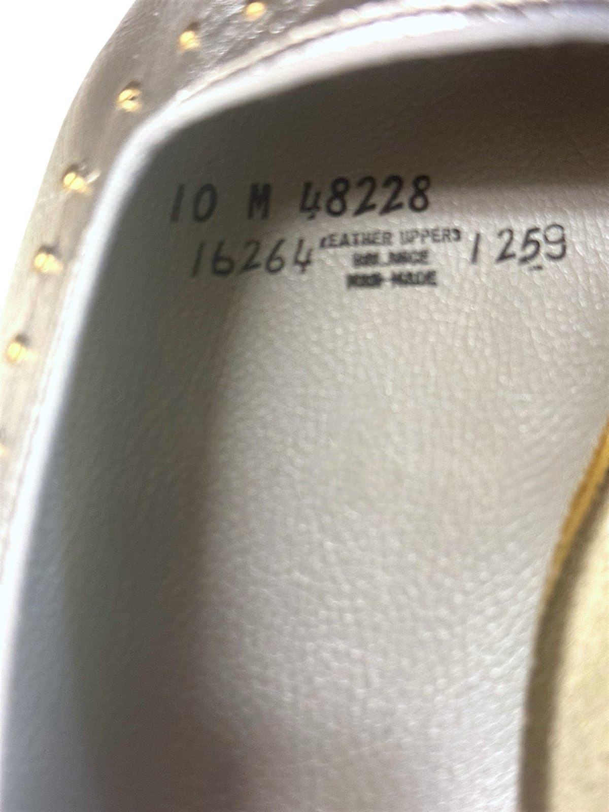 SELBY Late 80’s Metallic Silver Leather Loafers Flats w/Gold Studs Sz 10 - Thumbnail 5