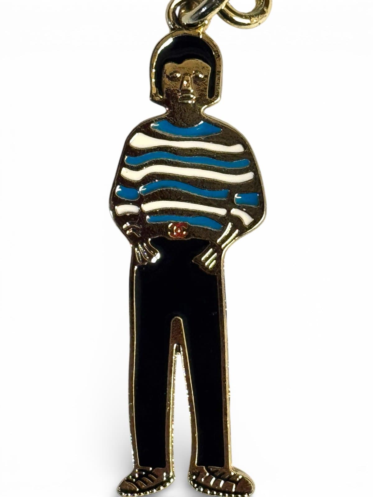 CHANEL 2010 Cruise Venice Bag Boy Cocomark Doll Charm from Keychain 3” - Thumbnail 2