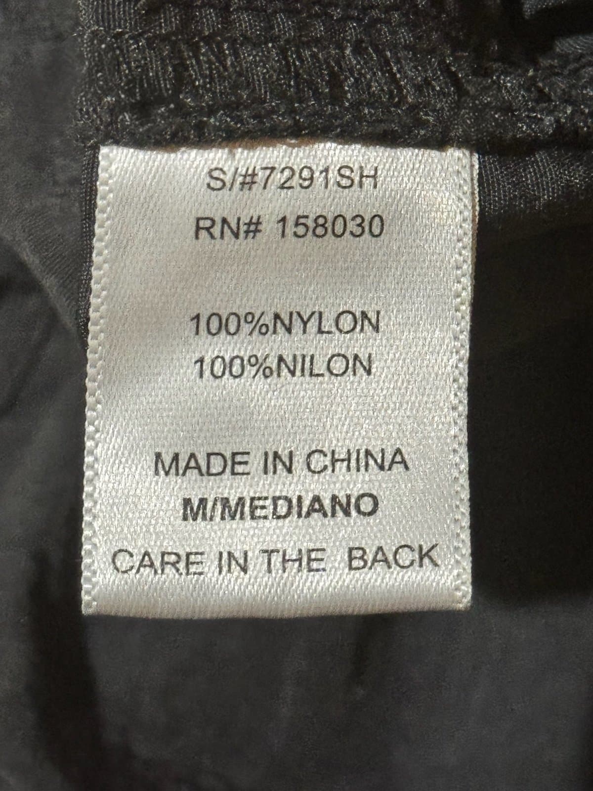 Love Tree Black Parachute Light Cargo Skater Maxi Nylon Skirt w/Drawstrings Sz M - Thumbnail 6