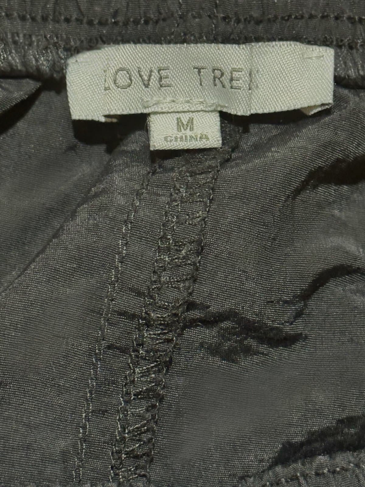 Love Tree Black Parachute Light Cargo Skater Maxi Nylon Skirt w/Drawstrings Sz M - Thumbnail 5