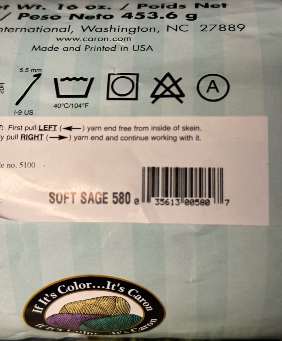 4 Shades of Green Yarn Bundle - 2 Discontinued NWT Lion Coats & Clark Caron - Thumbnail 5