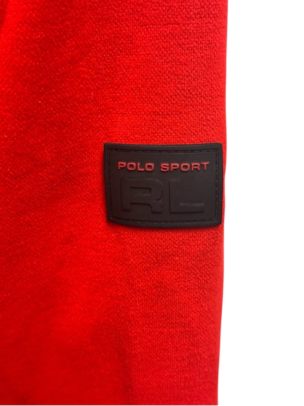 POLO SPORT Ralph Lauren Mid-90s Red Quarter-Zip Fleece Pullover Sweater Sz XL - Thumbnail 3
