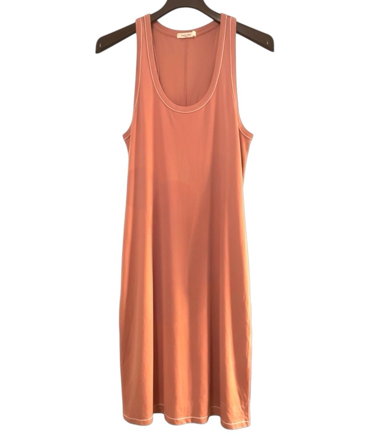 RAG & BONE Pale Rose Marlon Midi Tank Dress Sz L $225 - Thumbnail 2