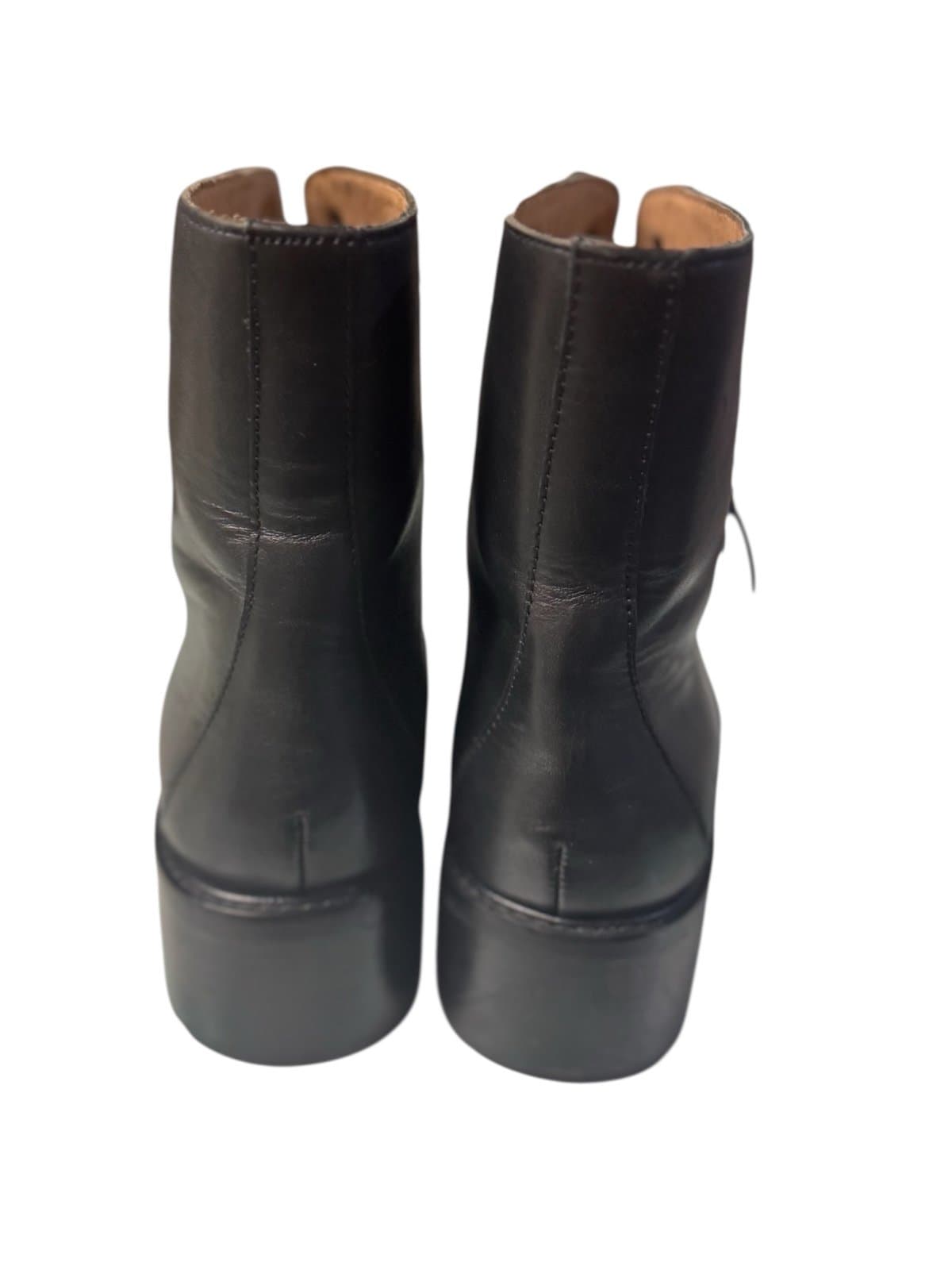 MADEWELL Black Leather The Julien Lace-Up Lugsole Boots Sz 11 $228 Sold Out - Thumbnail 3