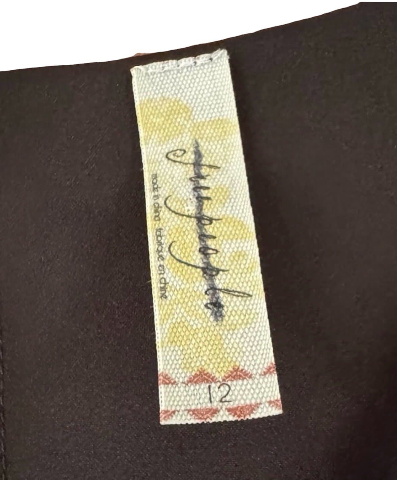 FREE PEOPLE Vintage Y2K Black Beaded Rhinestone Long Sleeve Mini Dress Sz 12 NEW - Thumbnail 4