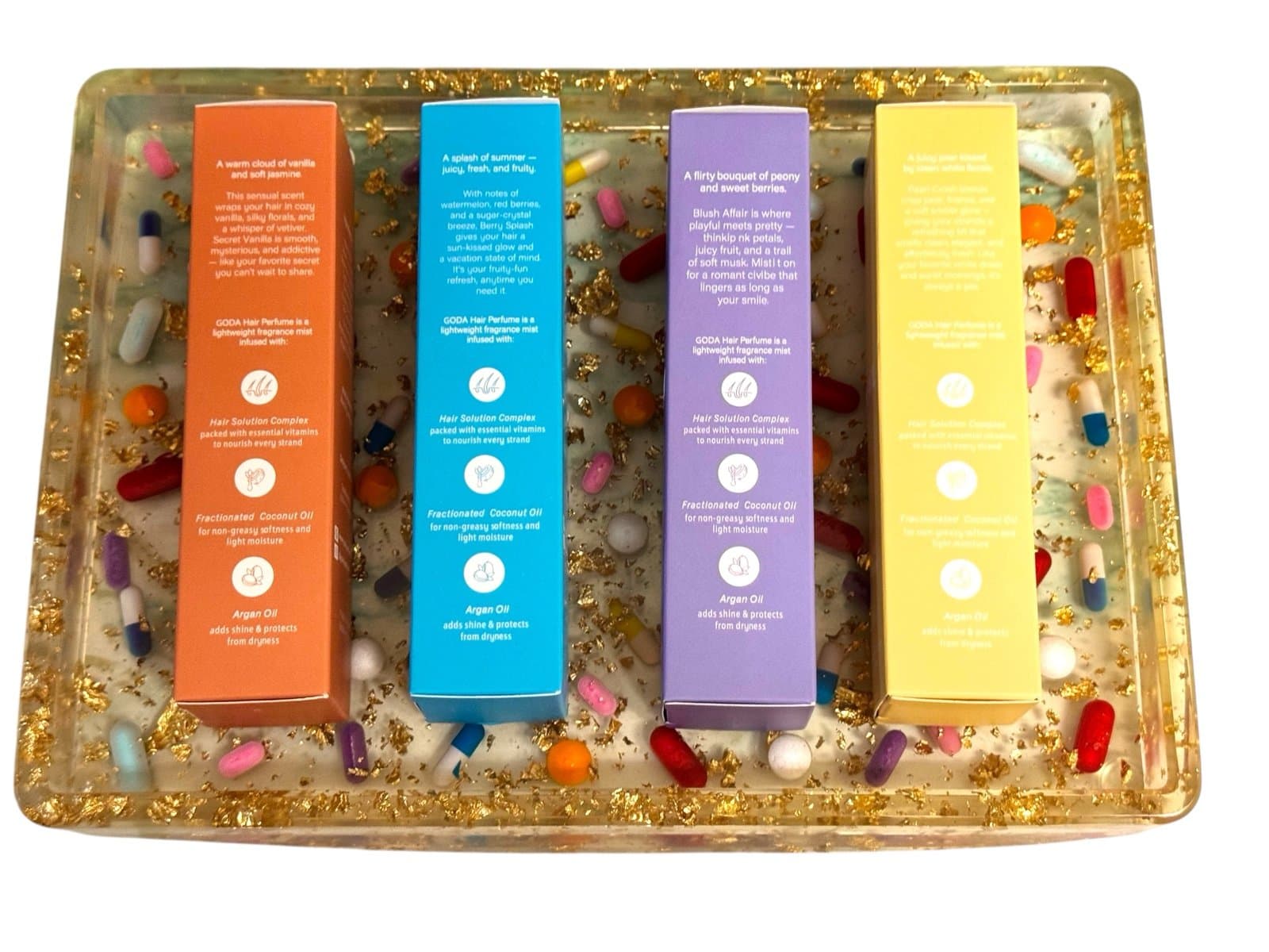 GODA 4 Pc Hair Perfume Secret Vanilla Blush Affair Berry Splash Pearl Crush NIB - Thumbnail 6